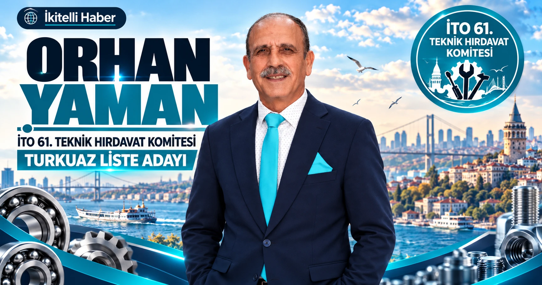 İkitelli Sanayisinin Köklü İsmi Orhan Yaman, İTO 61. Teknik Hırdavat Komitesi'ne Aday